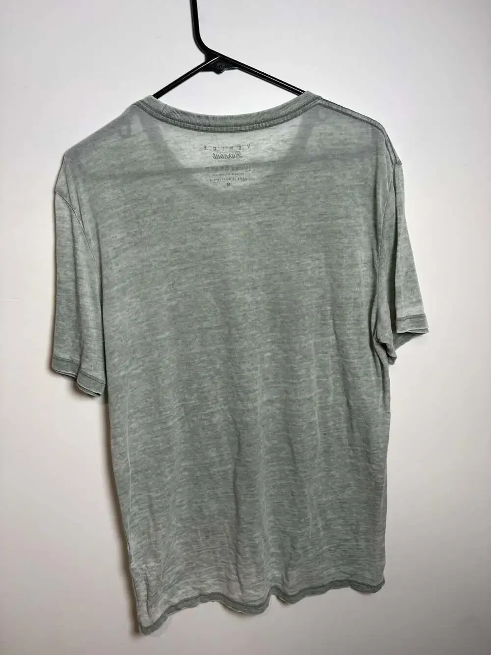 Lucky Brand Venice Burnout Draft Beer Graphic T-Shirt Gray Medium